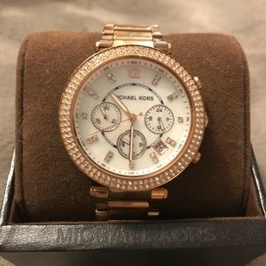 Michael Kors Parker Rose Gold-Tone Watch